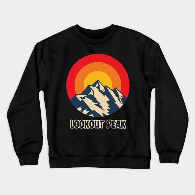 Lookout Peak Crewneck Sweatshirt by Canada Cities